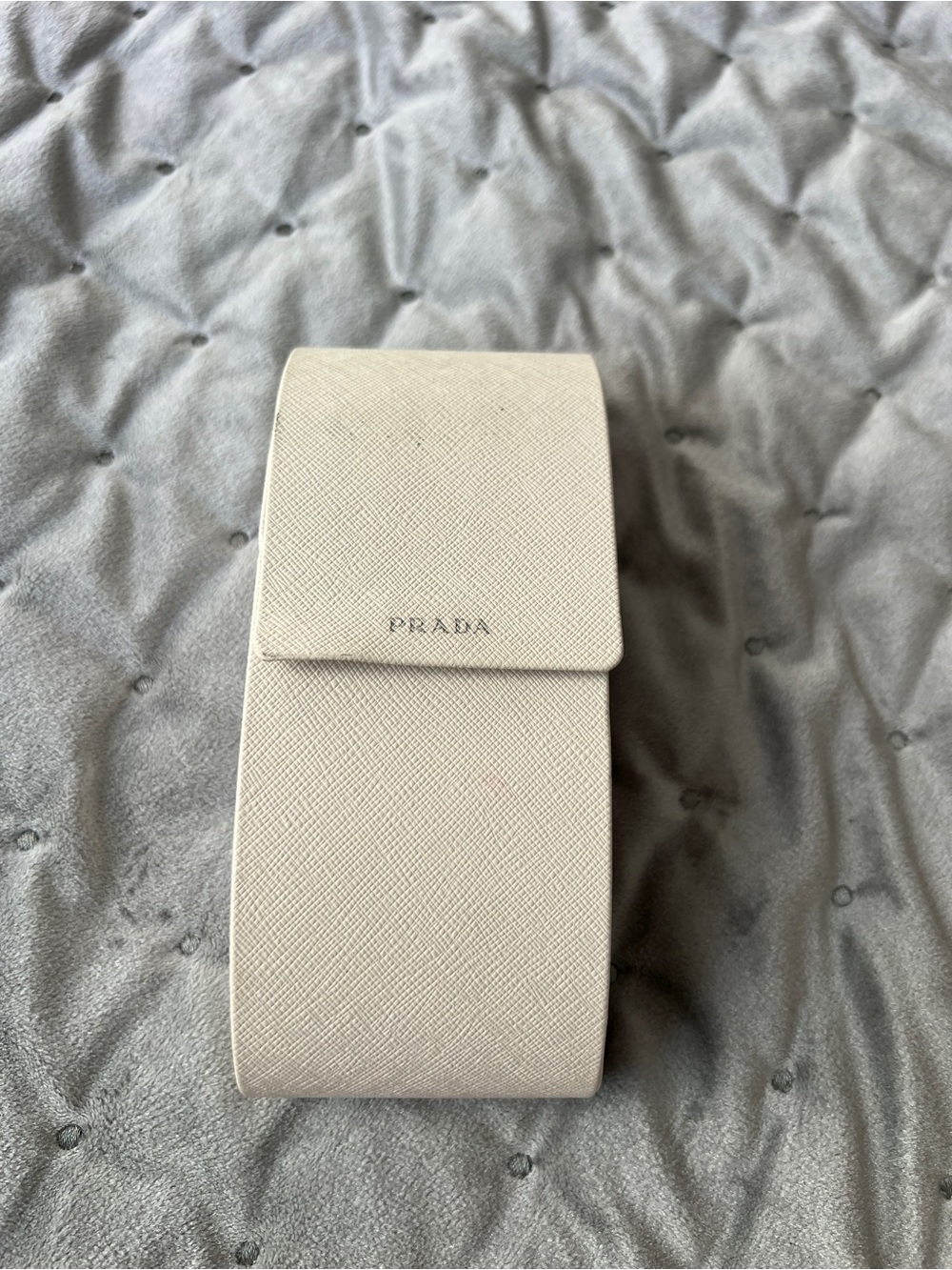 Prada Cream Saffiano Eyewear Case